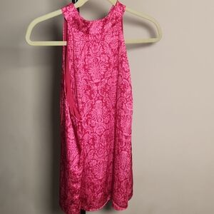 Talbots Fuchsia Sleeveless Halter Top